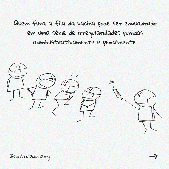 O que pode acontecer com quem furar a fila da vacina?